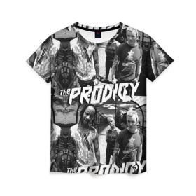 Женская футболка 3D с принтом The Prodigy в Курске, 100% полиэфир ( синтетическое хлопкоподобное полотно) | прямой крой, круглый вырез горловины, длина до линии бедер | лиса