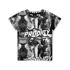 Детская футболка 3D с принтом The Prodigy в Курске, 100% гипоаллергенный полиэфир | прямой крой, круглый вырез горловины, длина до линии бедер, чуть спущенное плечо, ткань немного тянется | лиса