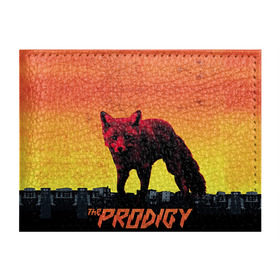 Обложка для студенческого билета с принтом The Prodigy в Курске, натуральная кожа | Размер: 11*8 см; Печать на всей внешней стороне | лиса