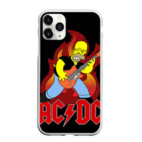 Чехол для iPhone 11 Pro матовый с принтом AC DC в Курске, Силикон |  | ac dc | acdc | rock | рок | эйсидиси