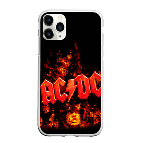 Чехол для iPhone 11 Pro матовый с принтом AC DC в Курске, Силикон |  | ac dc | acdc | rock | рок | эйсидиси