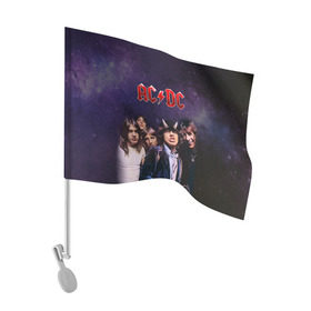 Флаг для автомобиля с принтом AC/DC в Курске, 100% полиэстер | Размер: 30*21 см | ac dc | acdc | hell | highway | rock | to | рок | эйсидиси
