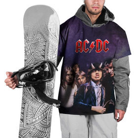 Накидка на куртку 3D с принтом AC/DC в Курске, 100% полиэстер |  | ac dc | acdc | hell | highway | rock | to | рок | эйсидиси