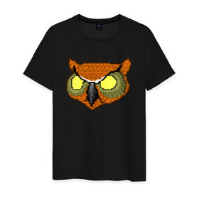 Мужская футболка хлопок с принтом Rasmus в Курске, 100% хлопок | прямой крой, круглый вырез горловины, длина до линии бедер, слегка спущенное плечо. | hotline miami | сова