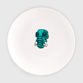 Тарелка с принтом Rufus в Курске, фарфор | диаметр - 210 мм
диаметр для нанесения принта - 120 мм | elephant | hotline miami | hotlinemiami | слон