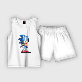 Детская пижама с шортами хлопок с принтом Sonic в Курске,  |  | nintendo | sonic | нинтендо | соник