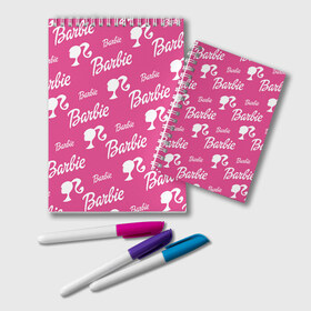 Блокнот с принтом Barbie в Курске, 100% бумага | 48 листов, плотность листов — 60 г/м2, плотность картонной обложки — 250 г/м2. Листы скреплены удобной пружинной спиралью. Цвет линий — светло-серый
 | barbie | барби | кукла