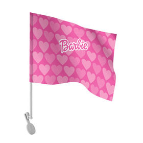 Флаг для автомобиля с принтом Barbie в Курске, 100% полиэстер | Размер: 30*21 см | barbie | барби | кукла