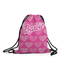 Рюкзак-мешок 3D с принтом Barbie в Курске, 100% полиэстер | плотность ткани — 200 г/м2, размер — 35 х 45 см; лямки — толстые шнурки, застежка на шнуровке, без карманов и подкладки | barbie | барби | кукла