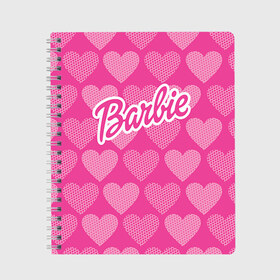 Тетрадь с принтом Barbie в Курске, 100% бумага | 48 листов, плотность листов — 60 г/м2, плотность картонной обложки — 250 г/м2. Листы скреплены сбоку удобной пружинной спиралью. Уголки страниц и обложки скругленные. Цвет линий — светло-серый
 | barbie | барби | кукла