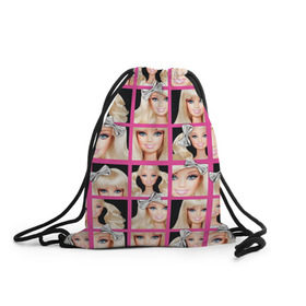 Рюкзак-мешок 3D с принтом Barbie в Курске, 100% полиэстер | плотность ткани — 200 г/м2, размер — 35 х 45 см; лямки — толстые шнурки, застежка на шнуровке, без карманов и подкладки | barbie | барби | кукла