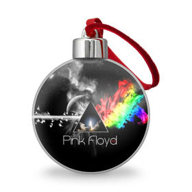Ёлочный шар с принтом Pink Floyd в Курске, Пластик | Диаметр: 77 мм | Тематика изображения на принте: pink floyd | rock | рок