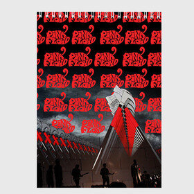 Скетчбук с принтом Pink Floyd в Курске, 100% бумага
 | 48 листов, плотность листов — 100 г/м2, плотность картонной обложки — 250 г/м2. Листы скреплены сверху удобной пружинной спиралью | pink floyd | rock | рок