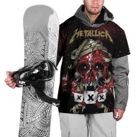Накидка на куртку 3D с принтом Metallica в Курске, 100% полиэстер |  | metallica | металл | рок