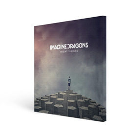 Холст квадратный с принтом Imagine Dragons в Курске, 100% ПВХ |  | imagine dragons