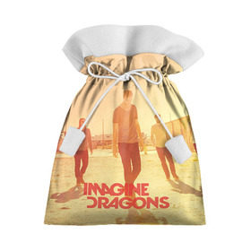 Подарочный 3D мешок с принтом Imagine Dragons в Курске, 100% полиэстер | Размер: 29*39 см | rock | имэджн драгонз | рок