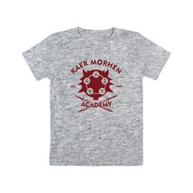 Детская футболка хлопок с принтом Kaer Morhen Academy в Курске, 100% хлопок | круглый вырез горловины, полуприлегающий силуэт, длина до линии бедер | kaer morhen academy ведьмак 3 witcher