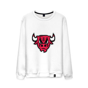 Мужской свитшот хлопок с принтом Chicago Bulls (голова) в Курске, 100% хлопок |  | chicago bulls | буллз | чикаго