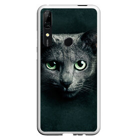 Чехол для Honor P Smart Z с принтом Серый кот в Курске, Силикон | Область печати: задняя сторона чехла, без боковых панелей | киса | кот | котик | кошка | серый кот