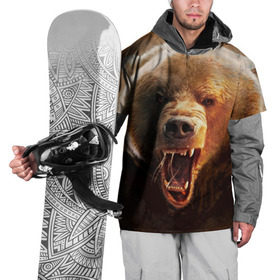 Накидка на куртку 3D с принтом Медведь в Курске, 100% полиэстер |  | медведь | мишка