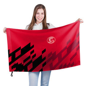 Флаг 3D с принтом Севилья в Курске, 100% полиэстер | плотность ткани — 95 г/м2, размер — 67 х 109 см. Принт наносится с одной стороны | sevilla | севилья | спорт | фк | футбол