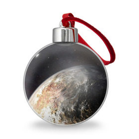 Ёлочный шар с принтом Плутон в Курске, Пластик | Диаметр: 77 мм | космос | планета | плутон