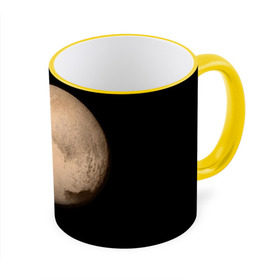Кружка 3D с принтом Плутон в Курске, керамика | ёмкость 330 мл | Тематика изображения на принте: космос | планета | плутон