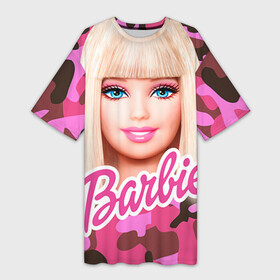 Платье-футболка 3D с принтом Барби в Курске,  |  | swag | барки | девушкам | камуфляж | свэг