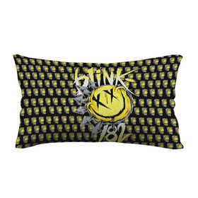 Подушка 3D антистресс с принтом Blink 182 в Курске, наволочка — 100% полиэстер, наполнитель — вспененный полистирол | состоит из подушки и наволочки на молнии | Тематика изображения на принте: 