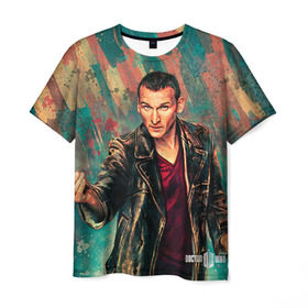 Мужская футболка 3D с принтом Доктор кто в Курске, 100% полиэфир | прямой крой, круглый вырез горловины, длина до линии бедер | doctor who | доктор кто | сериал