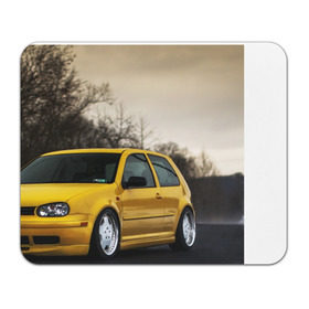 Коврик прямоугольный с принтом Volkswagen Golf в Курске, натуральный каучук | размер 230 х 185 мм; запечатка лицевой стороны | Тематика изображения на принте: 