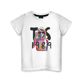 Детская футболка хлопок с принтом Taylor Swift в Курске, 100% хлопок | круглый вырез горловины, полуприлегающий силуэт, длина до линии бедер | Тематика изображения на принте: тейлор элисон свифт