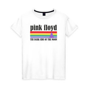 Женская футболка хлопок с принтом pink floyd в Курске, 100% хлопок | прямой крой, круглый вырез горловины, длина до линии бедер, слегка спущенное плечо | pink floyd