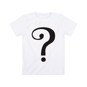 Детская футболка хлопок с принтом Classic TV Riddler в Курске, 100% хлопок | круглый вырез горловины, полуприлегающий силуэт, длина до линии бедер | Тематика изображения на принте: dc | riddler | загадочник | супергерой