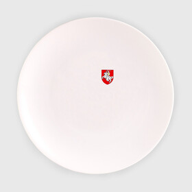 Тарелка с принтом Пагоня (Погоня) в Курске, фарфор | диаметр - 210 мм
диаметр для нанесения принта - 120 мм | 