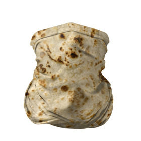 Бандана-труба 3D с принтом Лаваш в Курске, 100% полиэстер, ткань с особыми свойствами — Activecool | плотность 150‒180 г/м2; хорошо тянется, но сохраняет форму | еда | лаваш | прикол | прикольные | хлеб