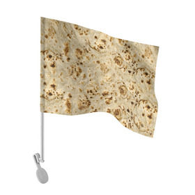 Флаг для автомобиля с принтом Лаваш в Курске, 100% полиэстер | Размер: 30*21 см | еда | лаваш | прикол | прикольные | хлеб