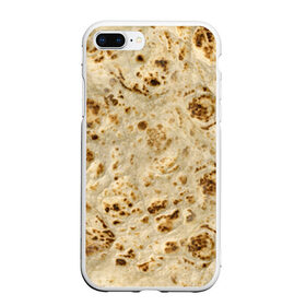 Чехол для iPhone 7Plus/8 Plus матовый с принтом Лаваш в Курске, Силикон | Область печати: задняя сторона чехла, без боковых панелей | Тематика изображения на принте: еда | лаваш | прикол | прикольные | хлеб