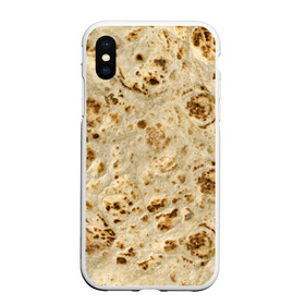 Чехол для iPhone XS Max матовый с принтом Лаваш в Курске, Силикон | Область печати: задняя сторона чехла, без боковых панелей | еда | лаваш | прикол | прикольные | хлеб