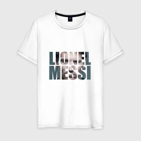 Мужская футболка хлопок с принтом Lionel Messi face в Курске, 100% хлопок | прямой крой, круглый вырез горловины, длина до линии бедер, слегка спущенное плечо. | Тематика изображения на принте: месси
