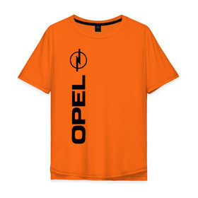 Мужская футболка хлопок Oversize с принтом OPEL в Курске, 100% хлопок | свободный крой, круглый ворот, “спинка” длиннее передней части | opel опель