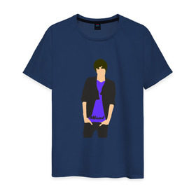 Мужская футболка хлопок с принтом Никита Киоссе (Mband) в Курске, 100% хлопок | прямой крой, круглый вырез горловины, длина до линии бедер, слегка спущенное плечо. | mband | группа | она вернется