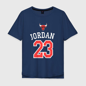 Мужская футболка хлопок Oversize с принтом Jordan в Курске, 100% хлопок | свободный крой, круглый ворот, “спинка” длиннее передней части | jordan