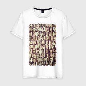 Мужская футболка хлопок с принтом Звёзды кино (3) в Курске, 100% хлопок | прямой крой, круглый вырез горловины, длина до линии бедер, слегка спущенное плечо. | hollywood | голливуд | кинозвёзды
