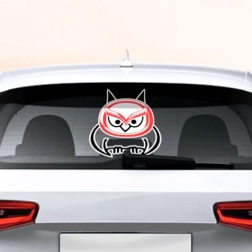 Наклейка на авто - для заднего стекла с принтом Mazda в Курске, ПВХ | Точные размеры наклейки зависят от выбранного изображения (ширина не больше 75 мм, высота не больше 45 мм) | Тематика изображения на принте: 