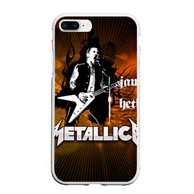 Чехол для iPhone 7Plus/8 Plus матовый с принтом METALLICA в Курске, Силикон | Область печати: задняя сторона чехла, без боковых панелей | металлика