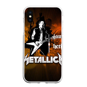 Чехол для iPhone XS Max матовый с принтом METALLICA в Курске, Силикон | Область печати: задняя сторона чехла, без боковых панелей | металлика