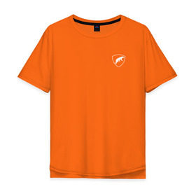 Мужская футболка хлопок Oversize с принтом Шеврон ОДОН в Курске, 100% хлопок | свободный крой, круглый ворот, “спинка” длиннее передней части | армия | вв | мвд | одон | пантера