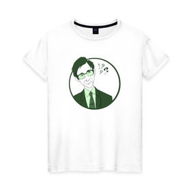Женская футболка хлопок с принтом Ридлер в Курске, 100% хлопок | прямой крой, круглый вырез горловины, длина до линии бедер, слегка спущенное плечо | gotham | готэм | загадочник | ридлер