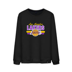 Мужской свитшот хлопок с принтом Los Angeles Lakers в Курске, 100% хлопок |  | Тематика изображения на принте: basketball | lakers | баскетболл | лос анджелес | нба